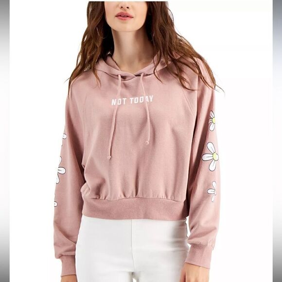 Rebellious One
Juniors' Floral-Sleeve Not Today
Hooded Sweatshirt Rose Large - Picture 1 of 5